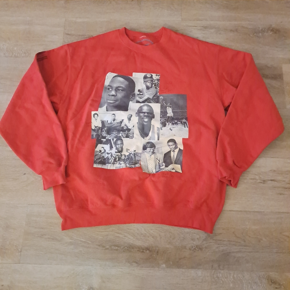 Served Fresh Bright Red Round Neck Sweatshirt Men's Size XL